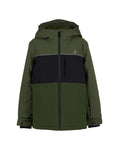 Ripzone Cascade II Boys' Winter Sports Jacket - Green - front