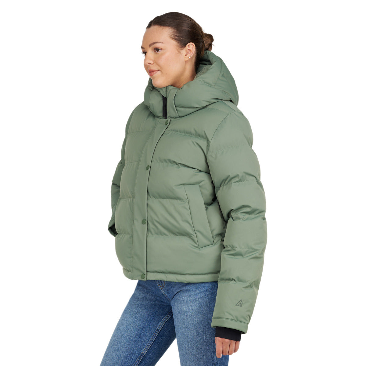 Ripzone Women's Friday Short Puffer Jacket - Laurel Wreath - side