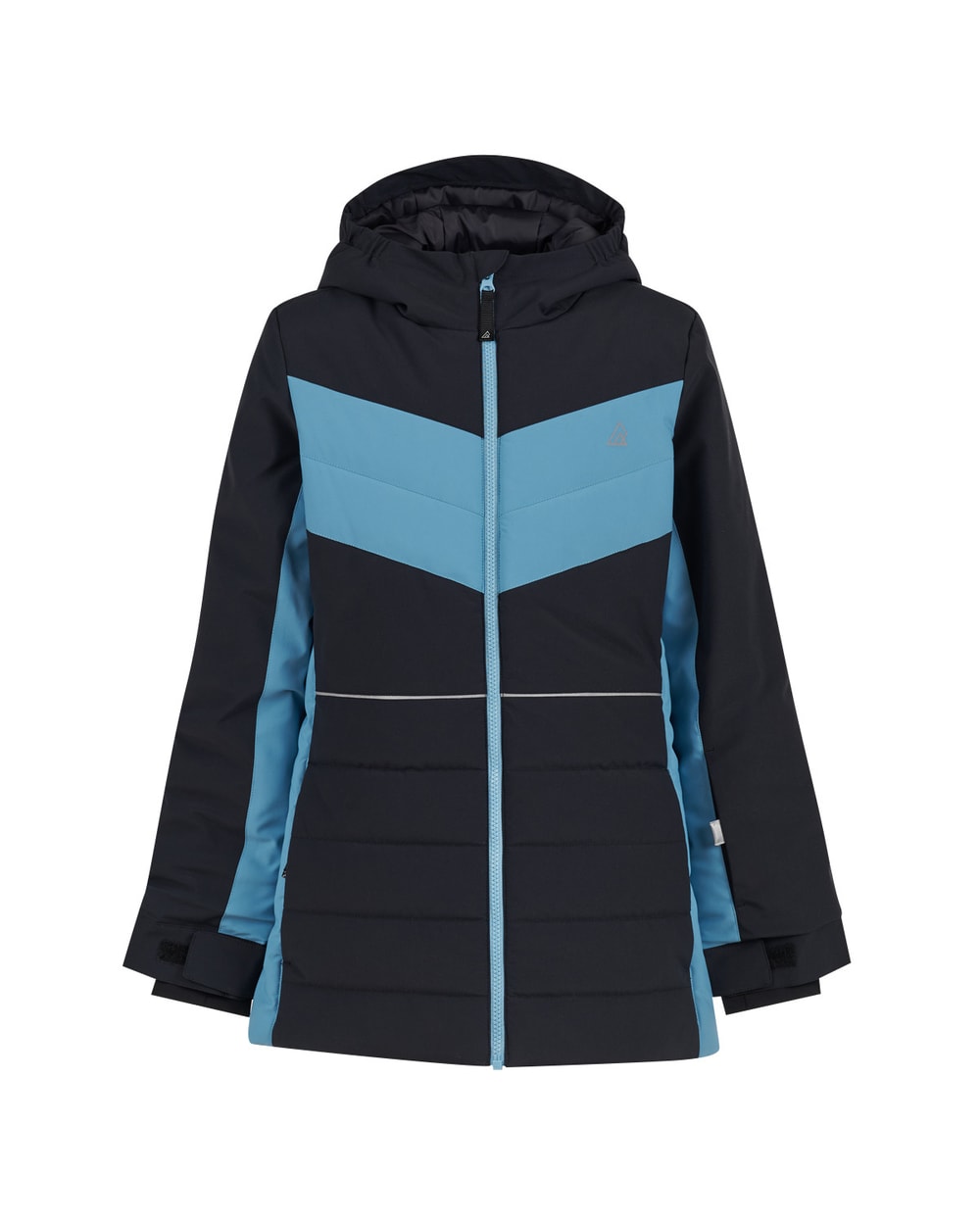 Ripzone Girls' Fritz Puffy Ski Jacket - Adriatic Blue - front
