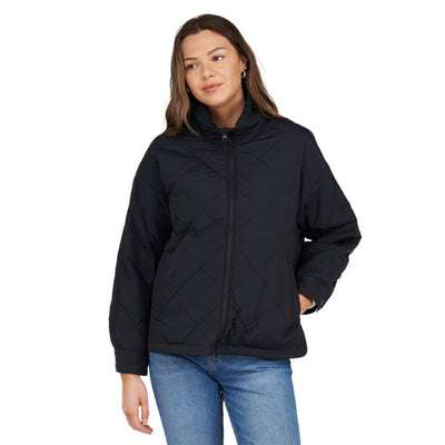 Ripzone Women's Soho Quilted Insulated Jacket - Black Beauty, front