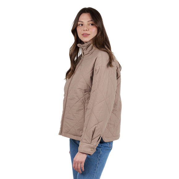 Ripzone Women's Soho Quilted Insulated Jacket - Mocha Meringue, side