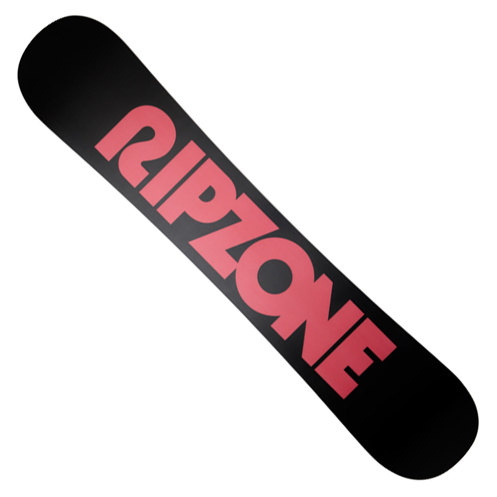 Ripzone Station Wide 3.0 snowboard base view with red Ripzone logo