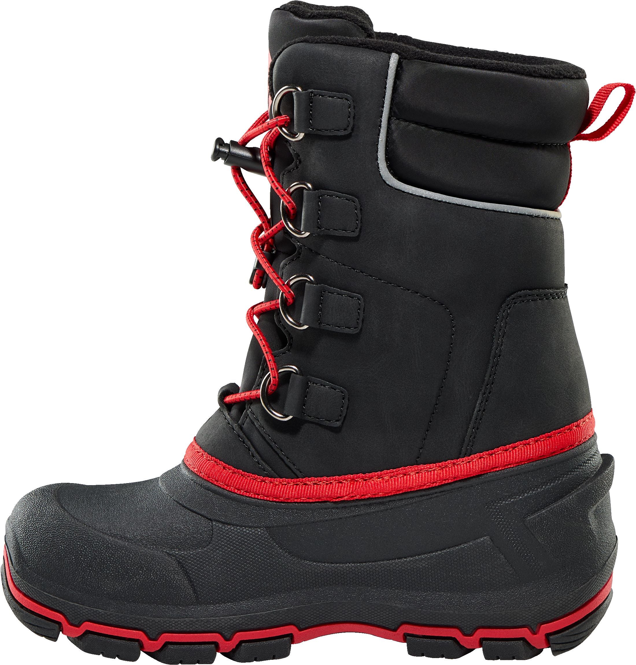 Ripzone Boys' Youth SubZero Insulated Winter Boots (2026) - BLACK/RED