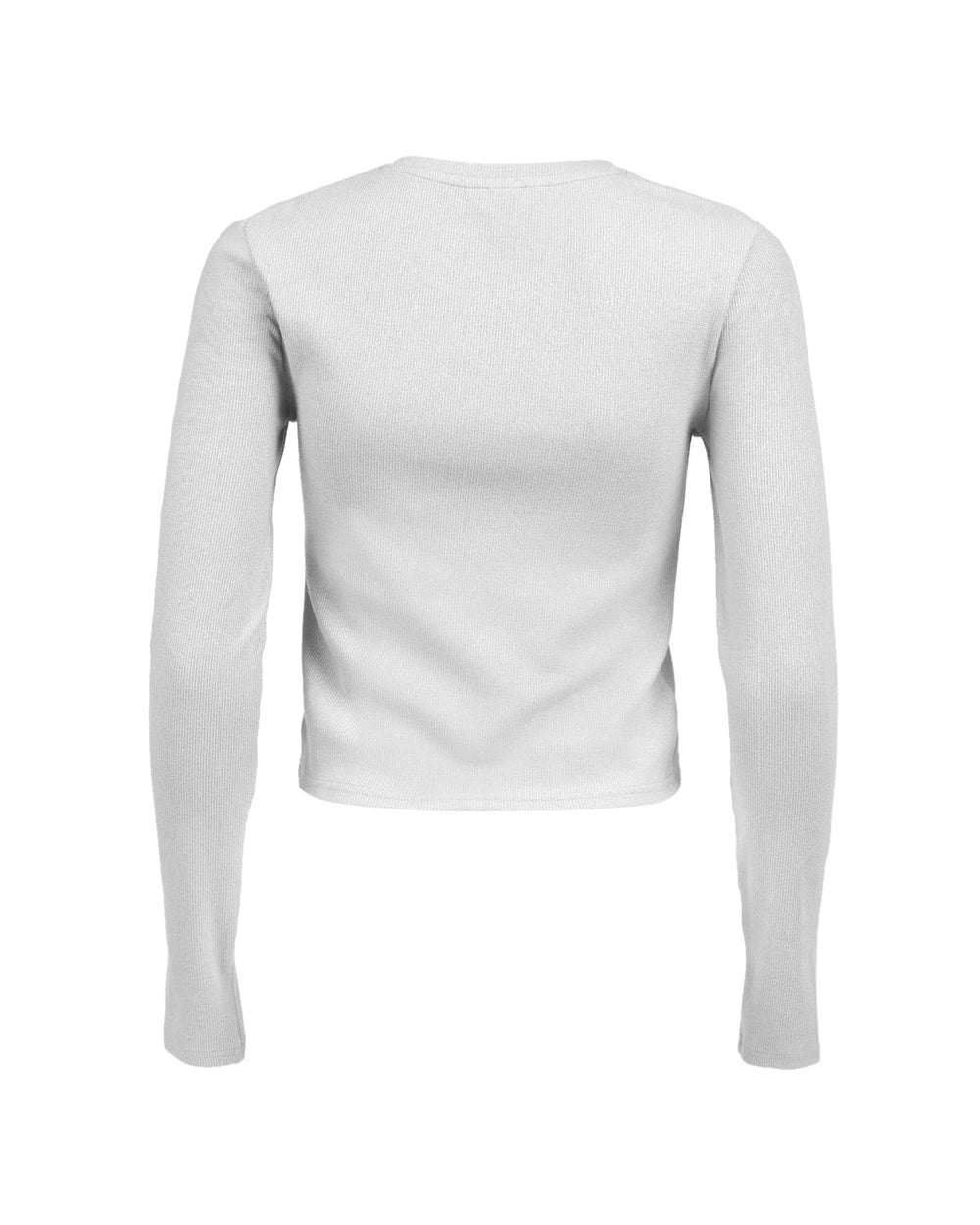 Ripzone Women's Azure Rib Long Sleeve T-Shirt Bright White back