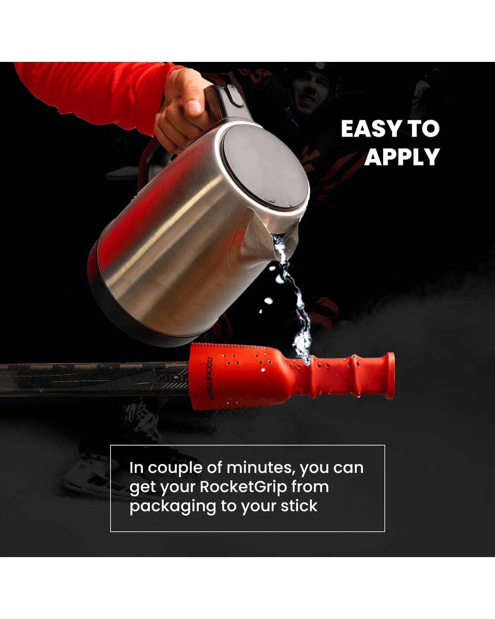 RocketGrip Fabric Hockey Stick Grip