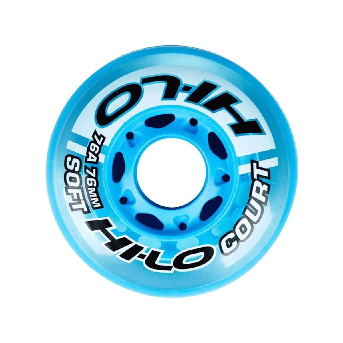 Bauer Hi-Lo Court inline wheel, blue, front
