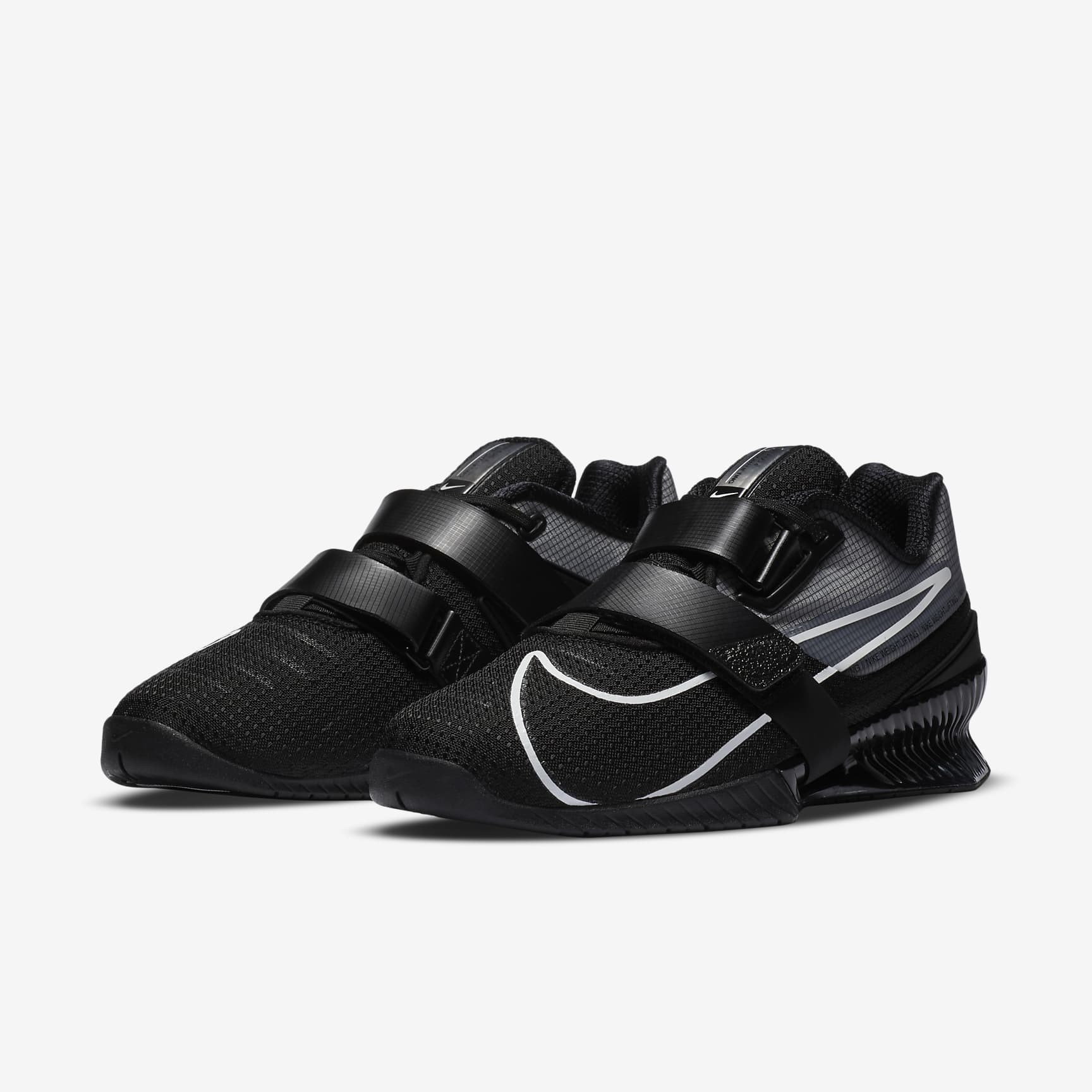 Nike Romaleos 4 Weightlifting Shoes - Black/Black/White - view 5