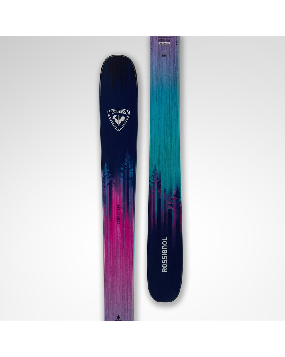 Rossignol Sender 100 skis topsheet and base