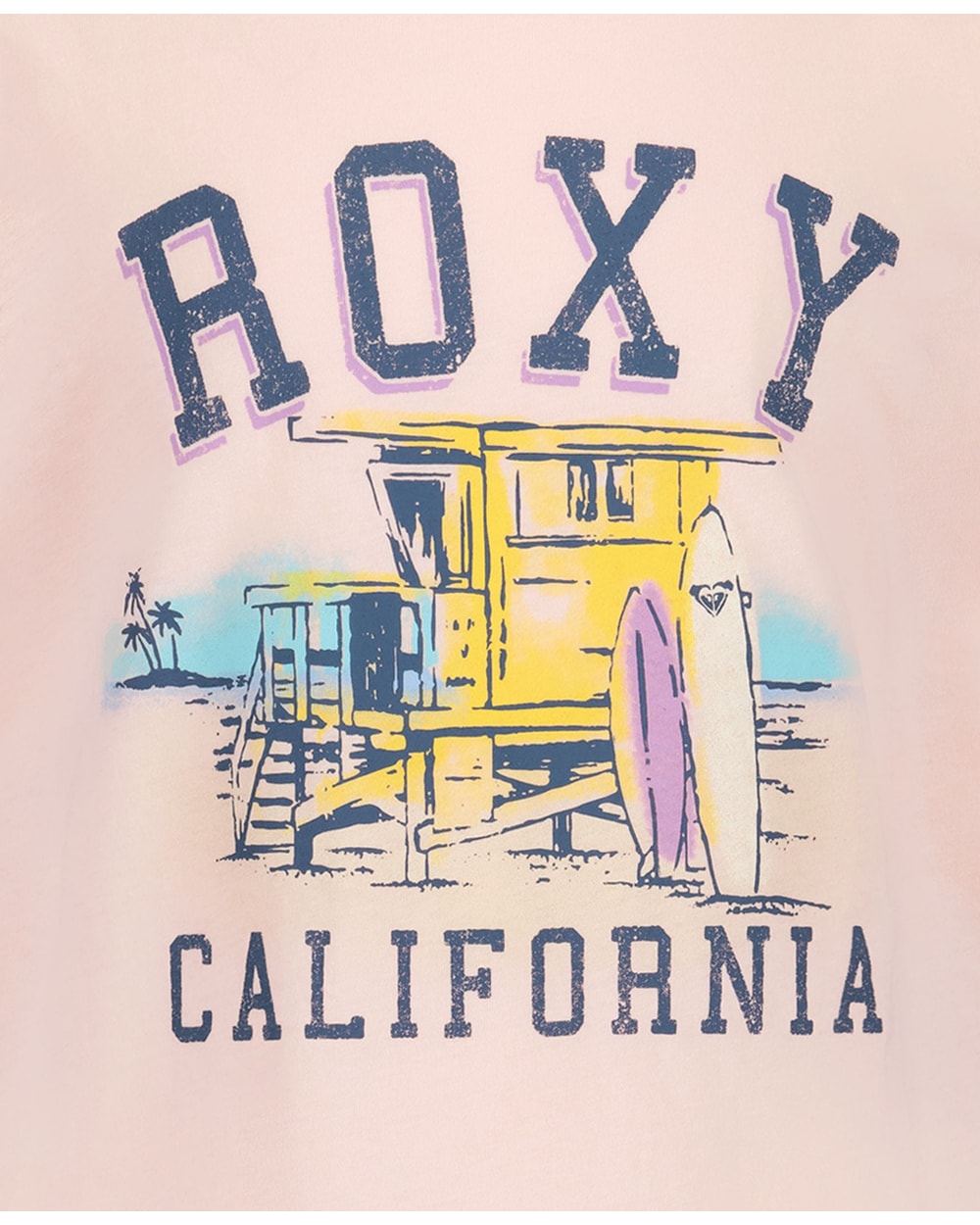 Roxy Girls' California Tee - Veiled Rose - detail