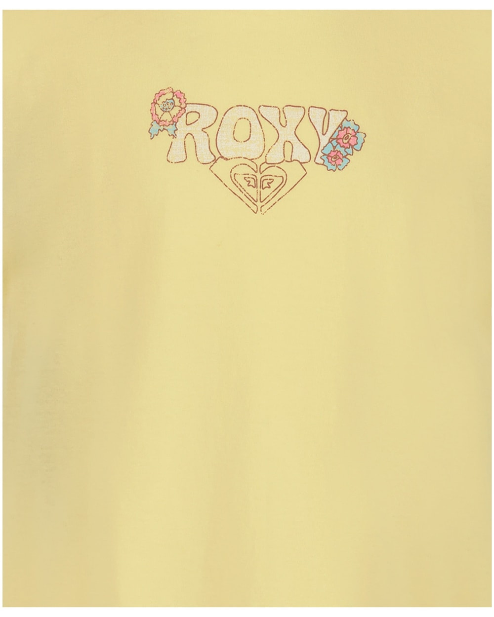 Roxy Girls' Grateful For Nature Tee - Golden Haze - detail