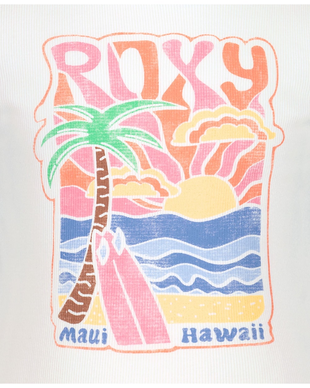 Roxy Little Girls' Ocean Poster Baby Tee - Meadow - detail
