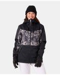Roxy Presence Parka Jacket - Black Combo, front