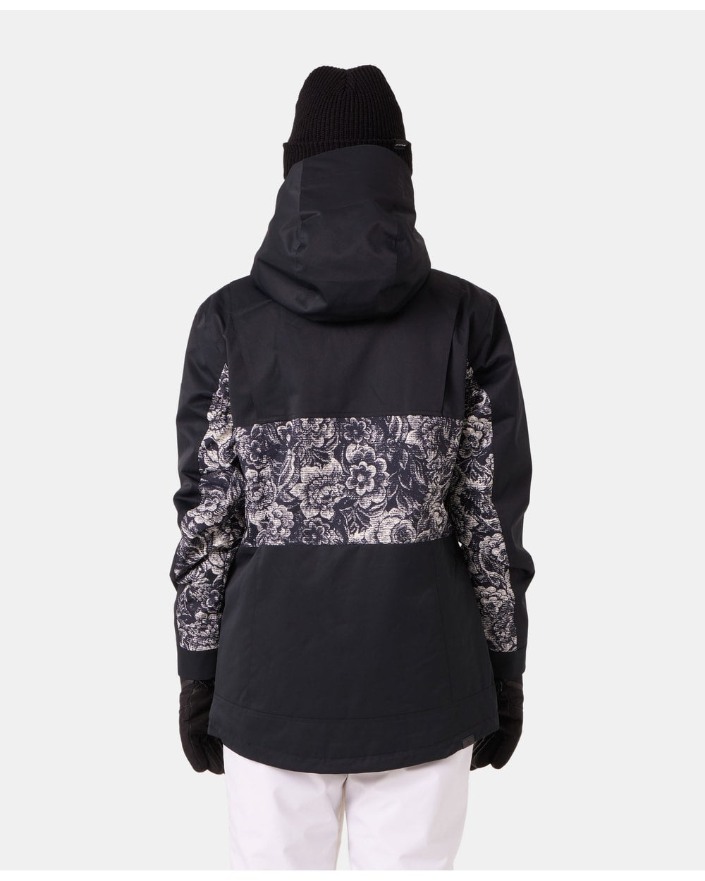 Roxy Presence Parka Jacket - Black Combo, back