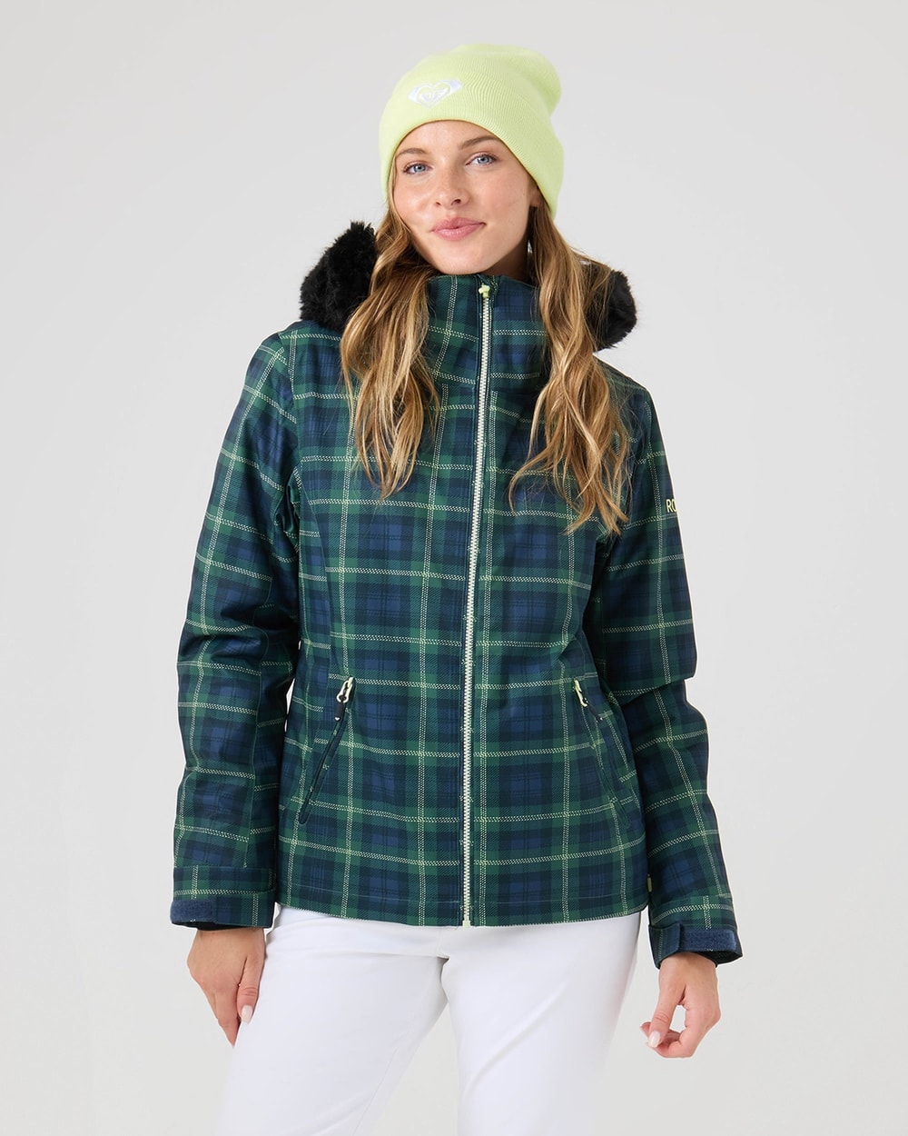 Roxy Women's Jet Ski Jacket - Tartan Plaid