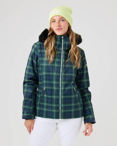 Roxy Women's Jet Ski Jacket - Tartan Plaid