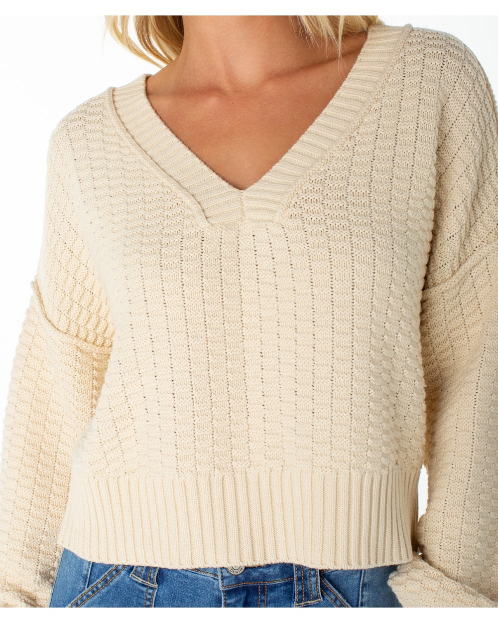 Roxy Women's Study Hall Sweater - PARCHMENT