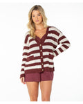 Roxy Women's Tamarindo Cardigan - PORT STRIPE