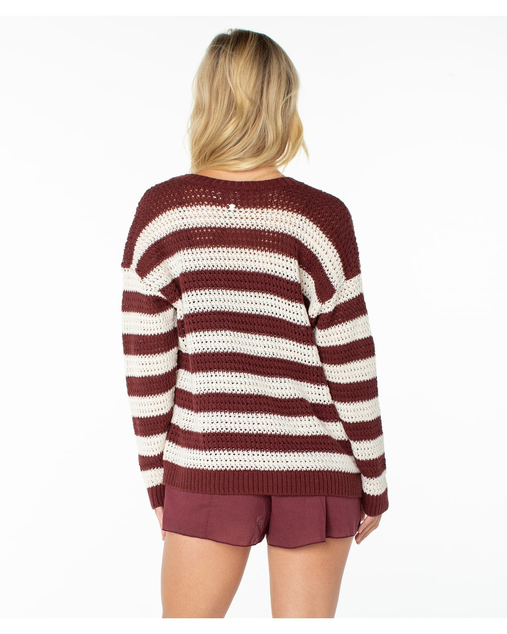 Roxy Women's Tamarindo Cardigan - PORT STRIPE