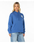 Roxy Women's Wailea Floral Hoodie - DUTCH BLUE STITCHED HIBISCUS