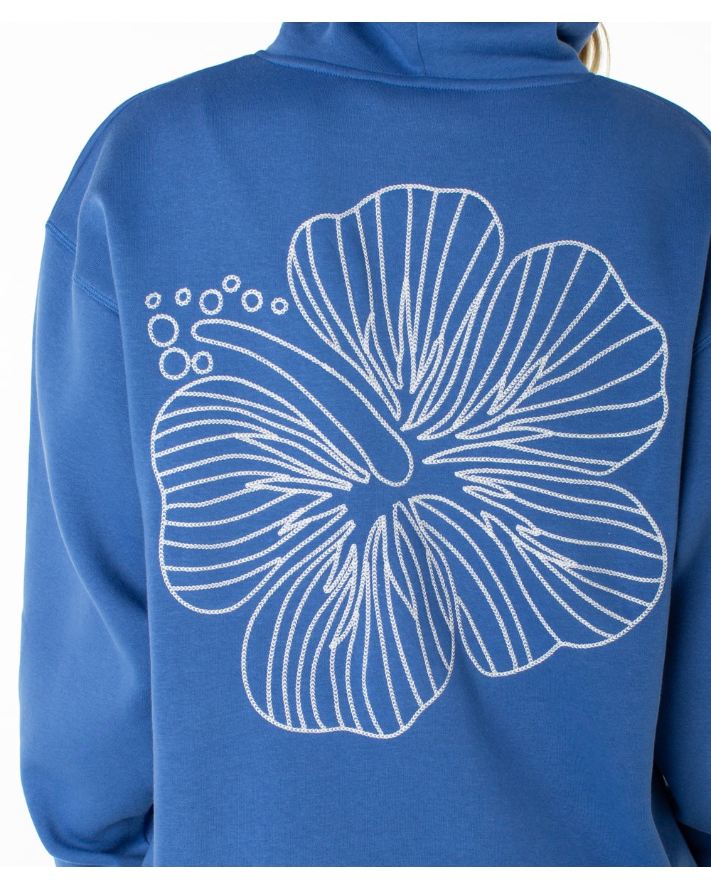 Roxy Women's Wailea Floral Hoodie - DUTCH BLUE STITCHED HIBISCUS