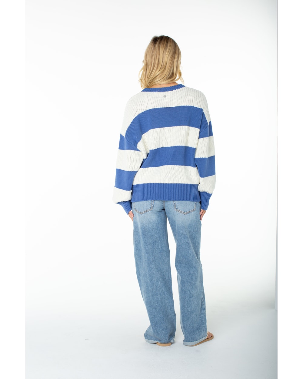 Roxy Women's West Side Sweater - DUTCH BLUE STRIPE