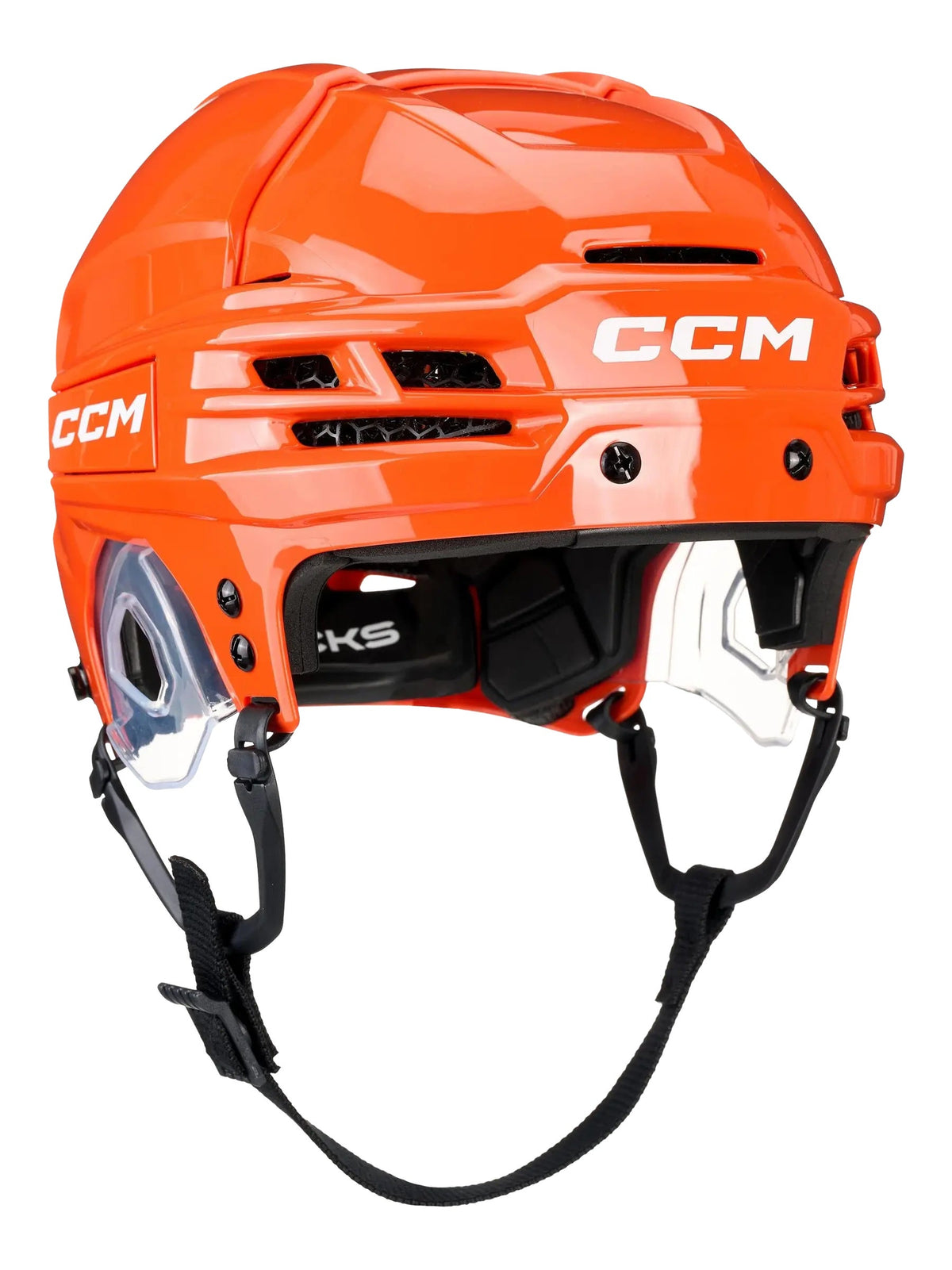CCM Senior Tacks 720 Hockey Helmet - Burnt Orange, front three-quarter view