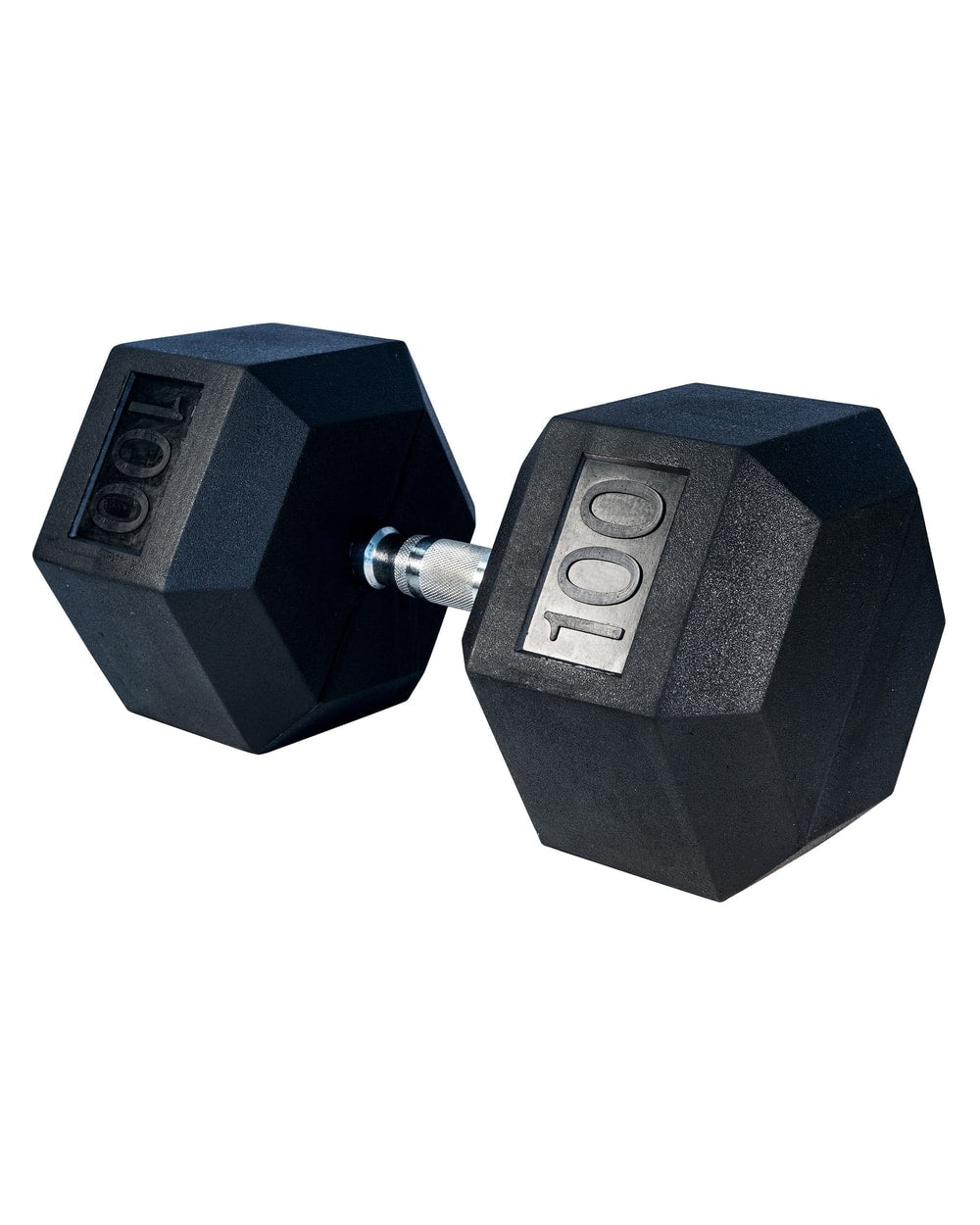 Rubber Hex Dumbbell - 100lbs