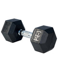 Rubber Hex Dumbbell - 25lbs
