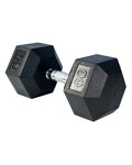 Rubber Hex Dumbbell - 60lbs