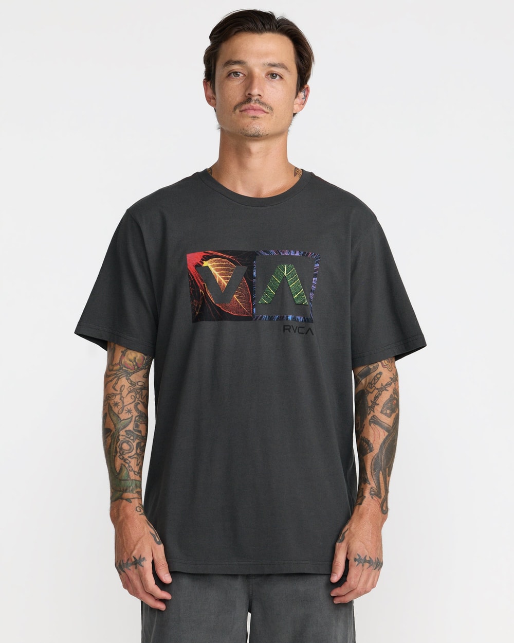 RVCA Balance Box Short Sleeve Tee - Black - front