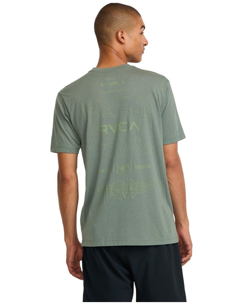 RVCA Men's Pin Flip Short Sleeve T-Shirt