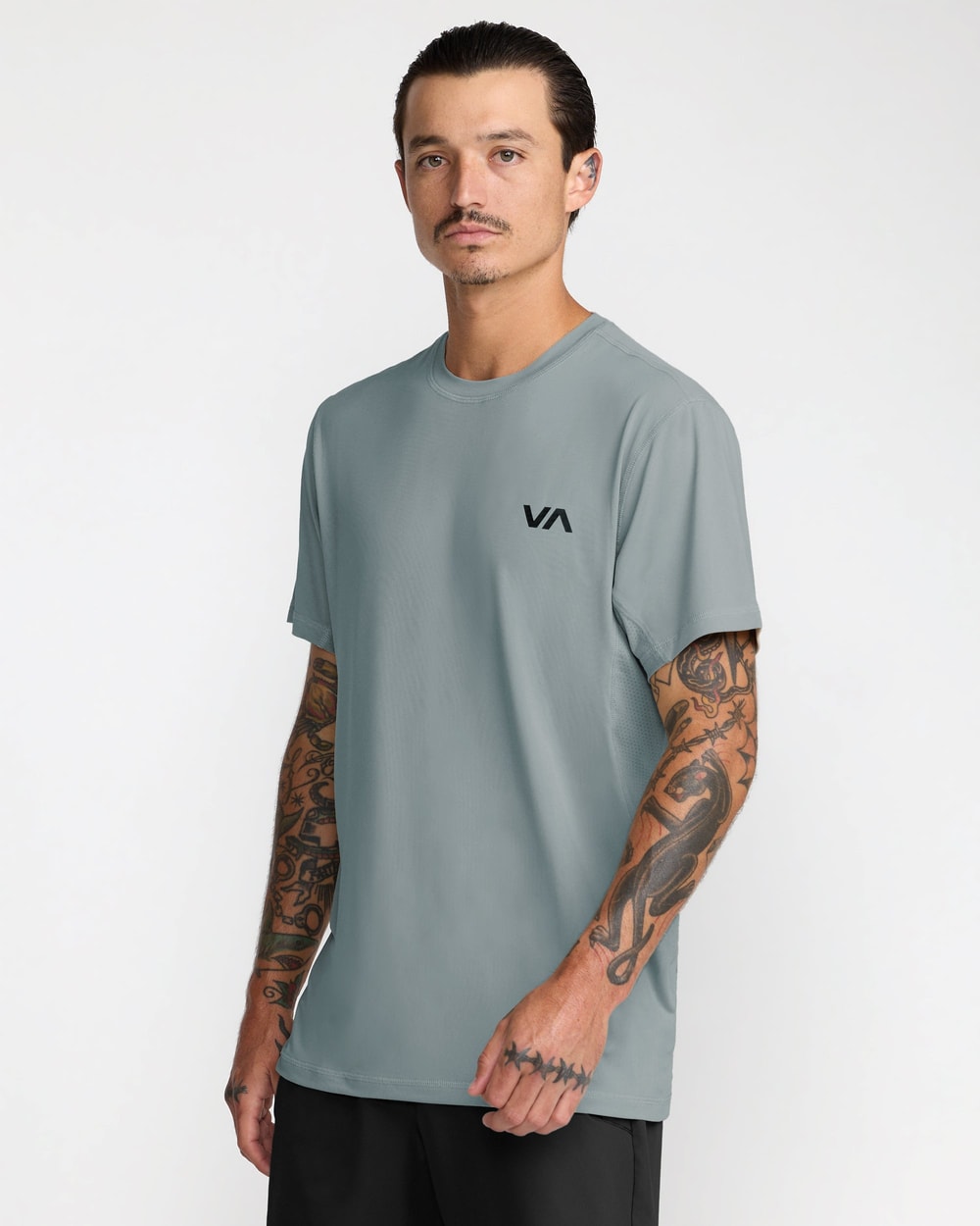RVCA Men's Sport Vent Short Sleeve Tee - LEAD