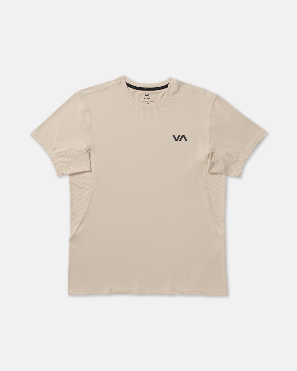RVCA Men's Sport Vent Short Sleeve Tee - LIGHT KHAKI