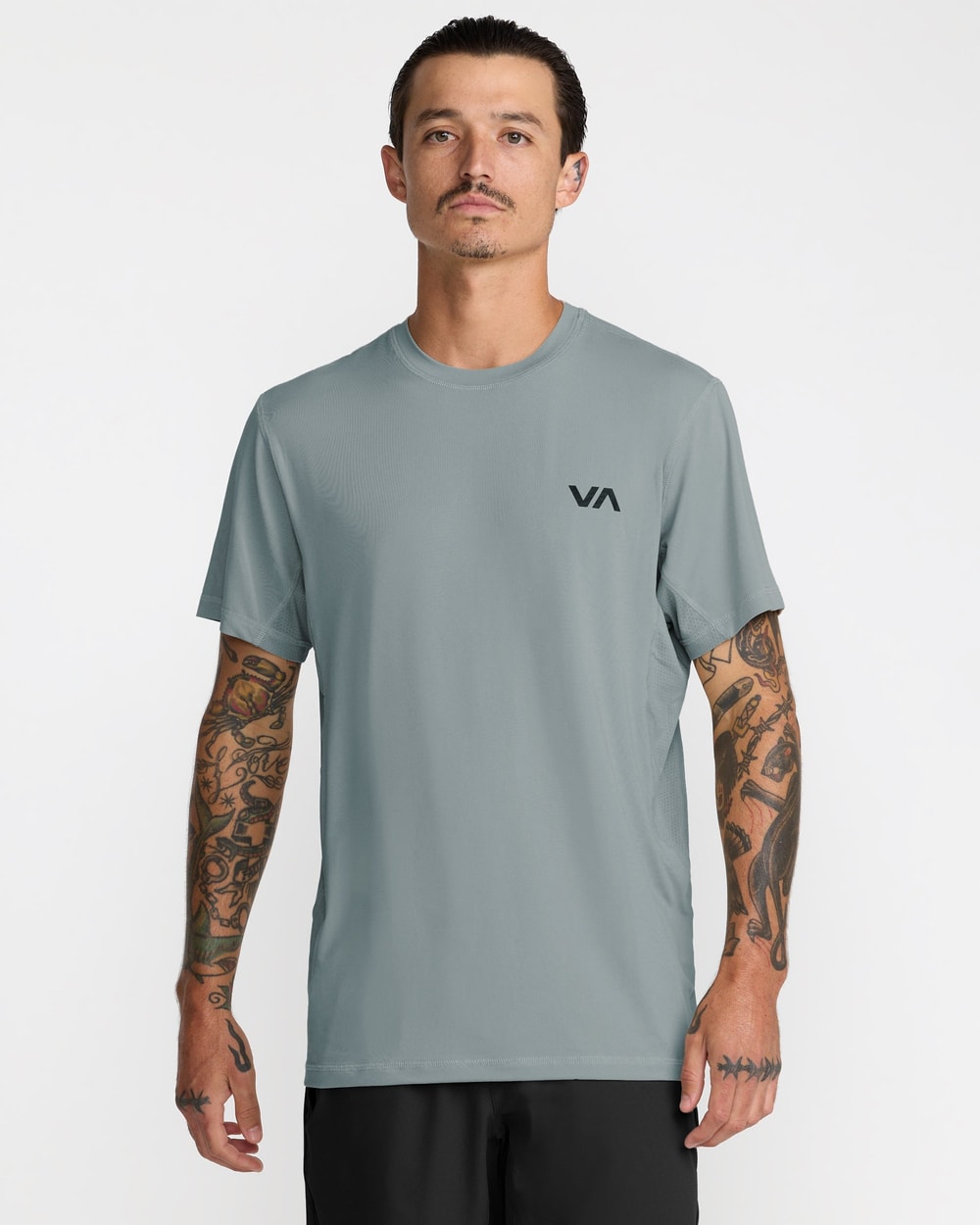 RVCA Men's Sport Vent Short Sleeve Tee - LEAD