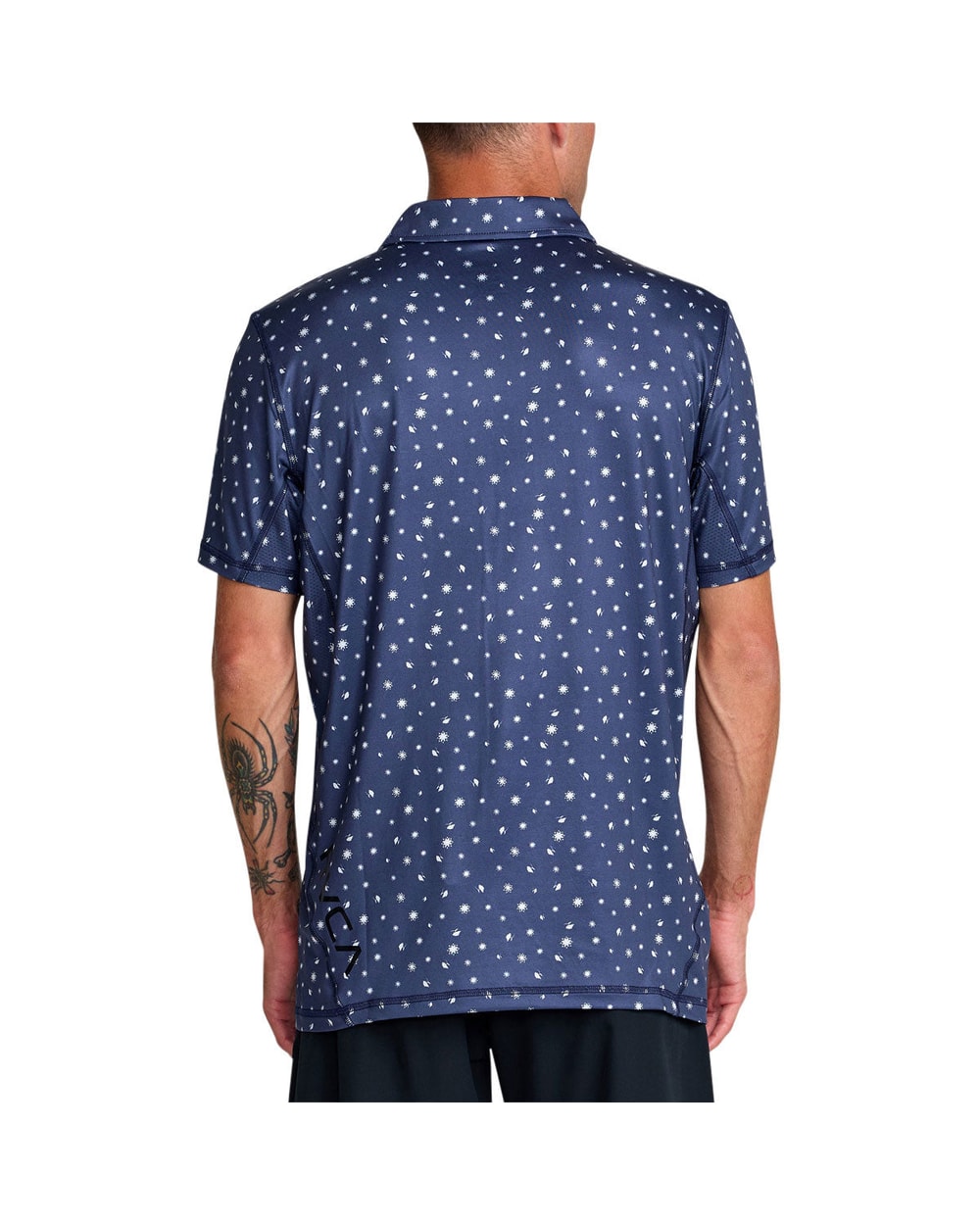 RVCA Sport Vent Polo - Moody Blue - back