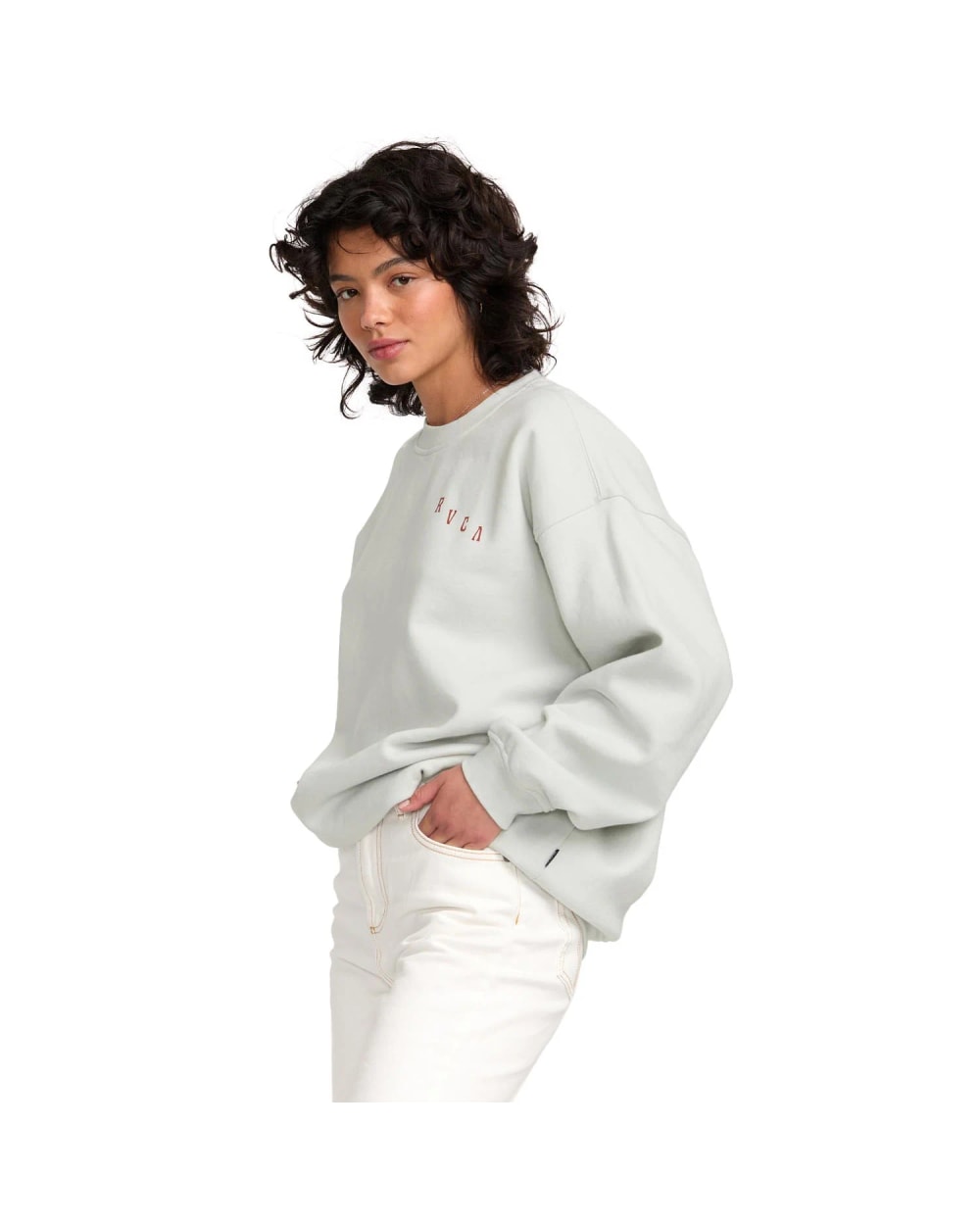 RVCA Women's Baggie Boyfriend Crew Pullover