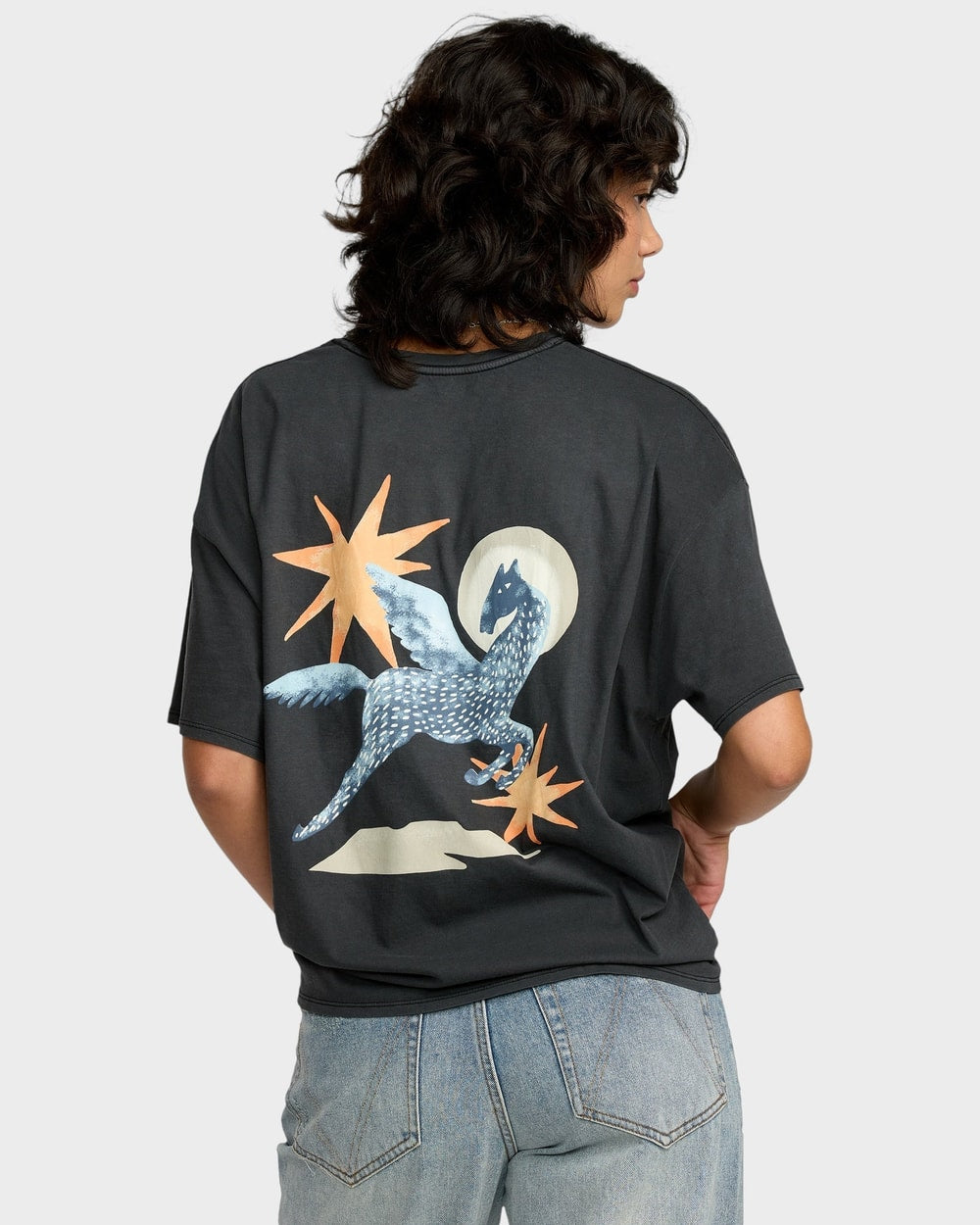 RVCA Baggie Tee II - Washed Black - back