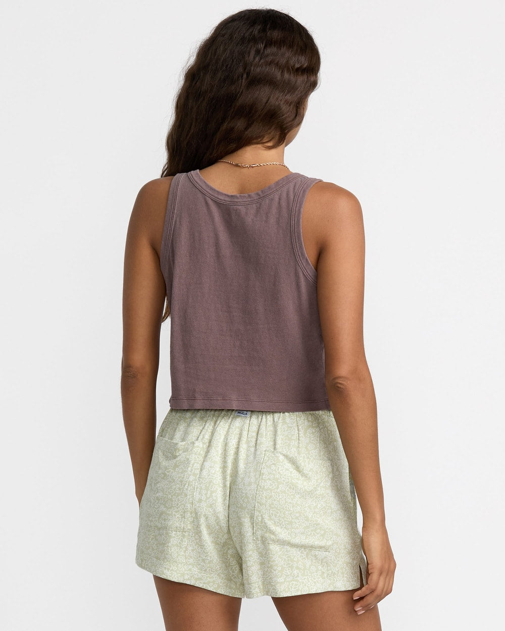 RVCA Flow Tank - Coffee Bean - Back