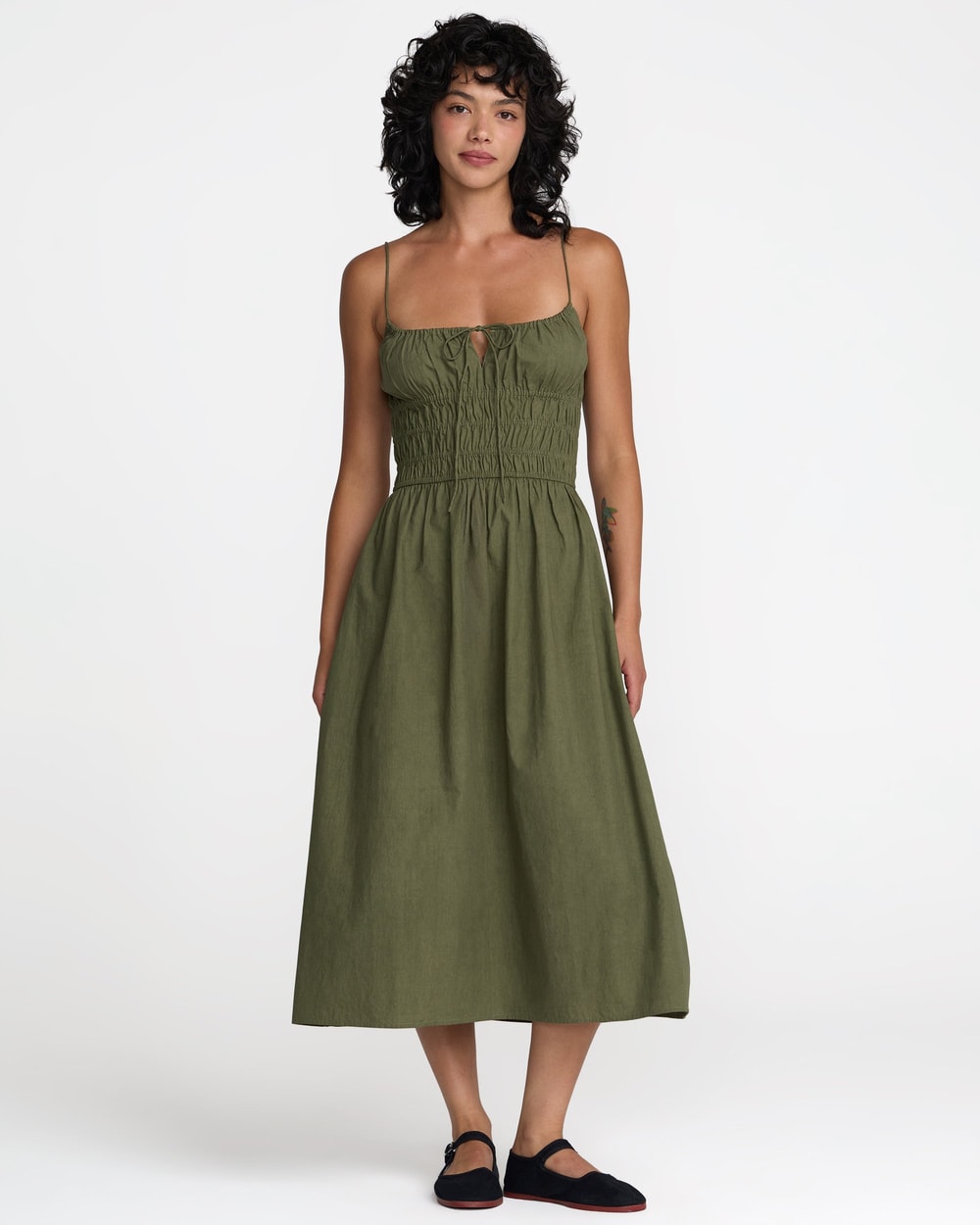 RVCA Raya Midi Dress - Olive