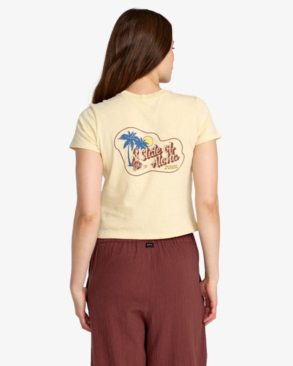 RVCA Women's State of Aloha II Tee - back