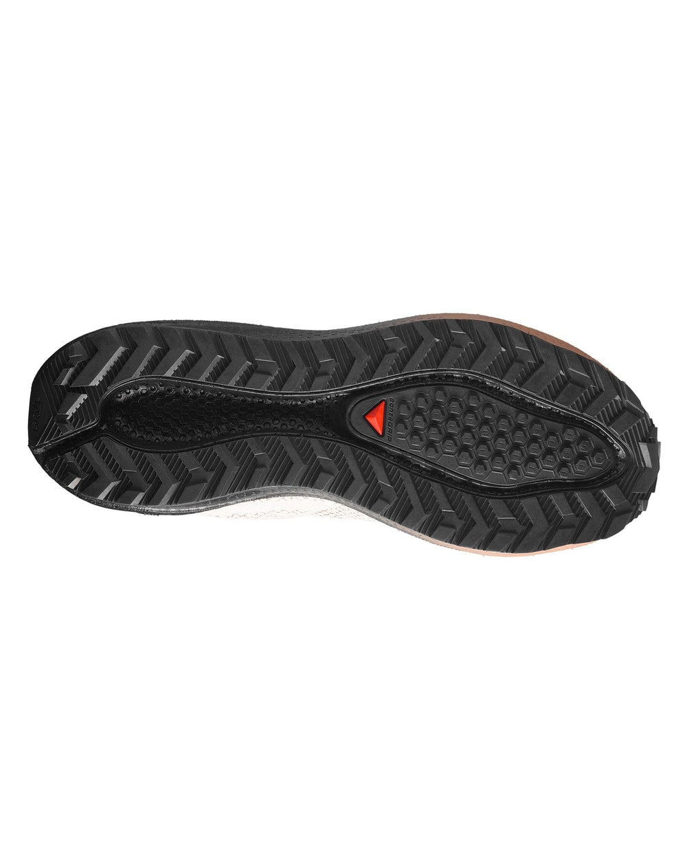 Salomon Men's Aero Blaze 4 GRVL Gore-Tex Running Shoes - Vanilla Ice/Black/Burro - outsole