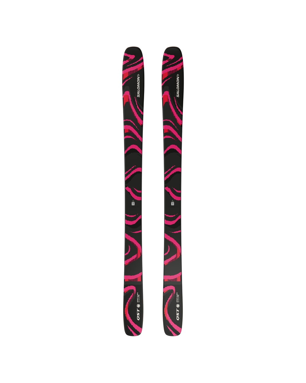 Salomon QST 106 freeride ski in Black/Pink