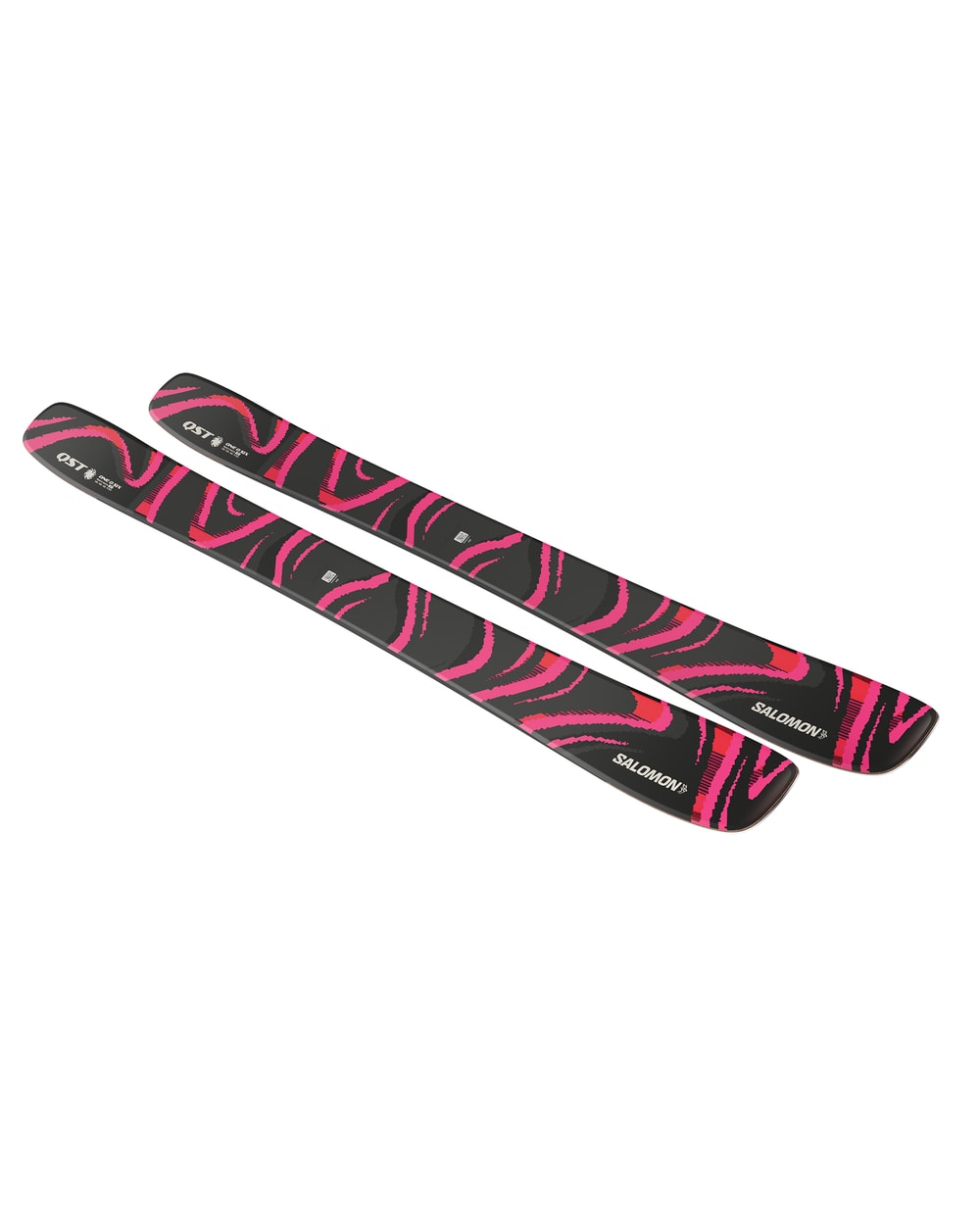 Salomon QST 106 freeride ski in Black/Pink