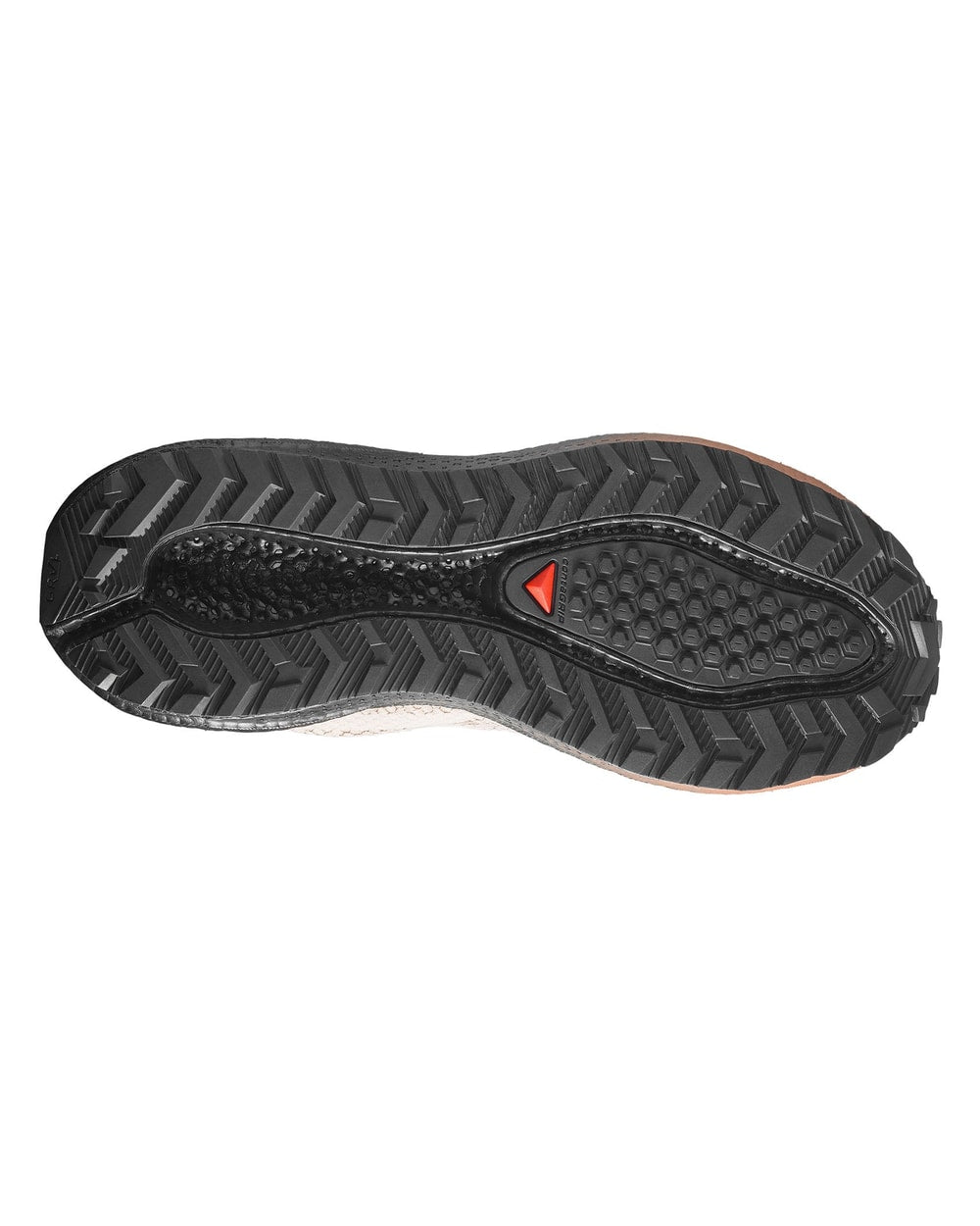 Salomon Women's Aero Blaze 4 GRVL Gore-Tex Running Shoes - Vanilla Ice/Black/Burro - outsole