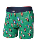 Saxx Vibe Xtra Soft Comfort Boxer Brief - Armchair QB Green, front, flat
