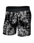 Saxx Men’s Smooth Luxe Micro Modal Boxer Brief - Chandelier Black, front, flat