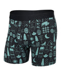 Saxx DropTemp Cooling Boxer Brief - Cam Stamps Black