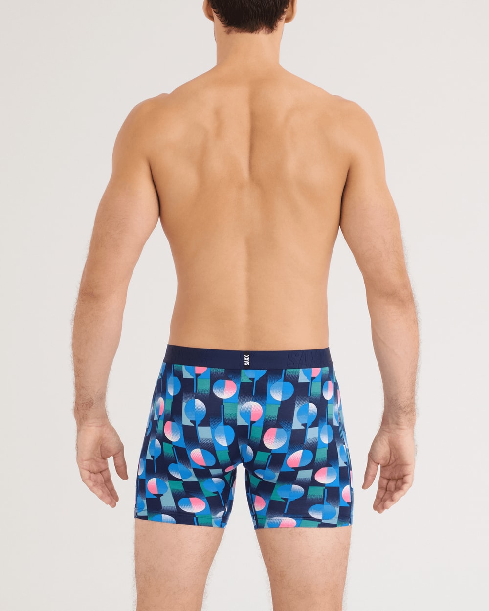Saxx Droptemp Cooling Cotton Boxer Brief - Tee Up Maritime Blue detail