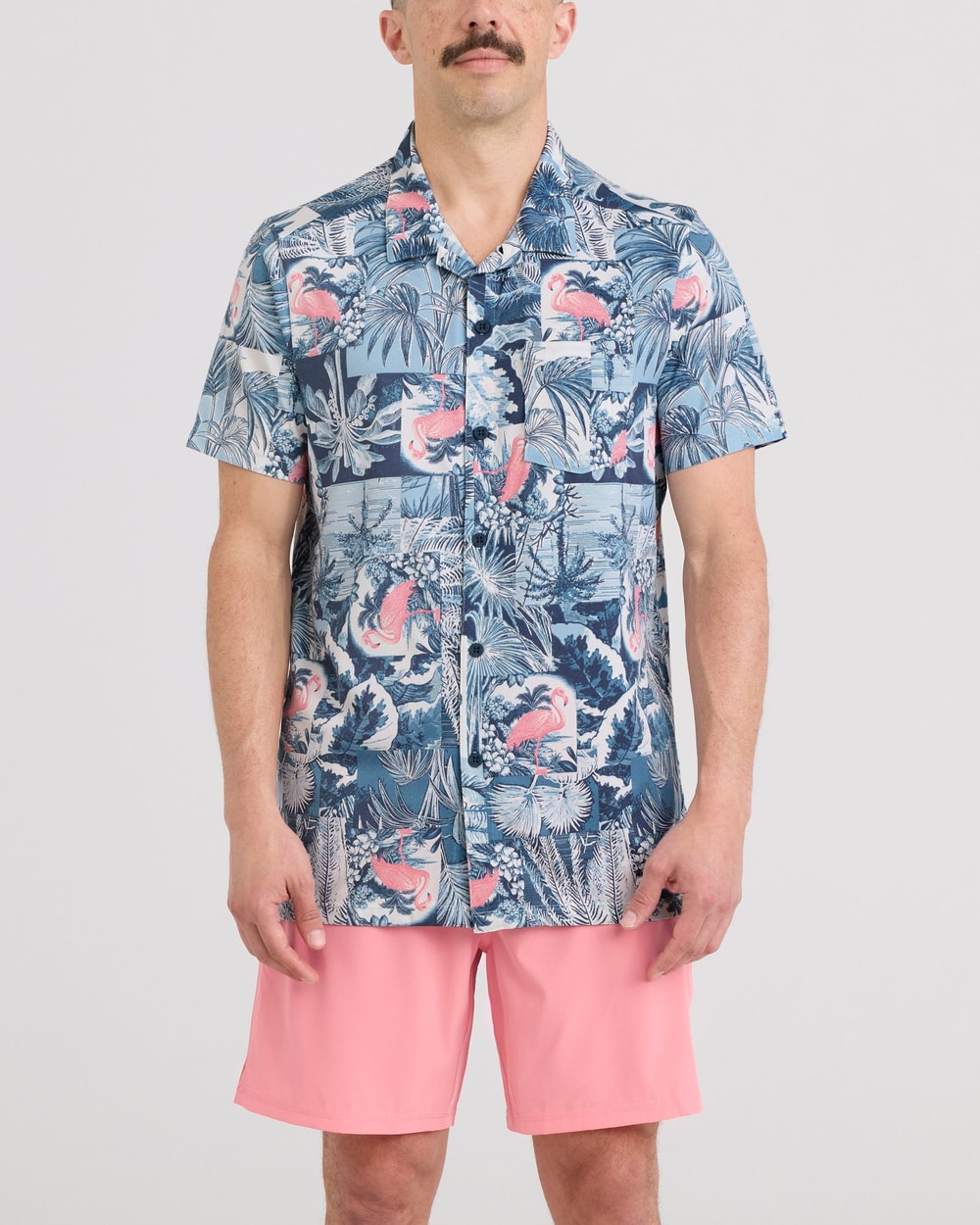 Saxx DropTemp Dry Resort Polo - Botanique Washed Indigo - front