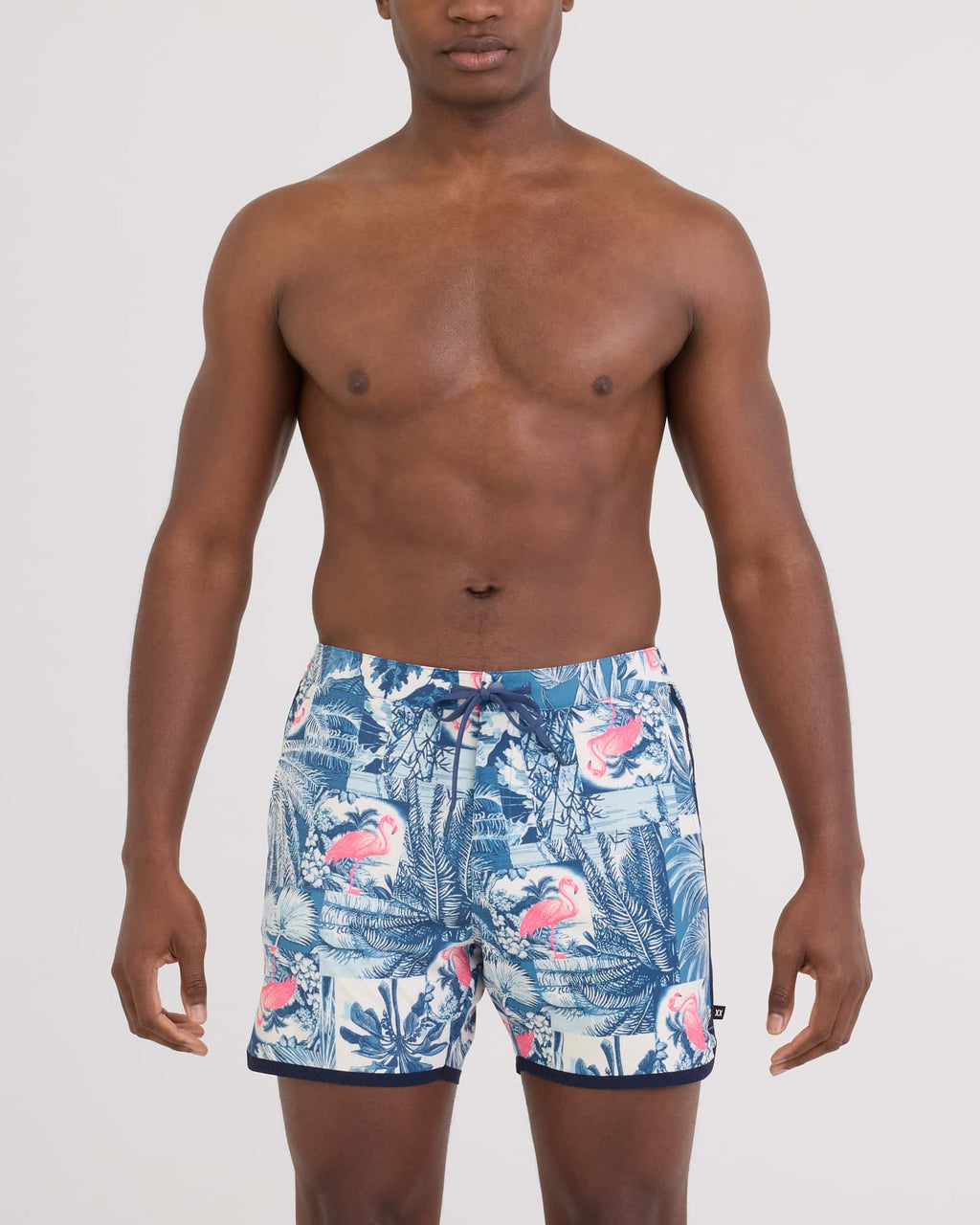 Saxx Harbormaster 2N1 Trunk 5in - Botanique Washed Indigo - front
